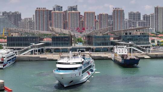 北海国际客运港航拍