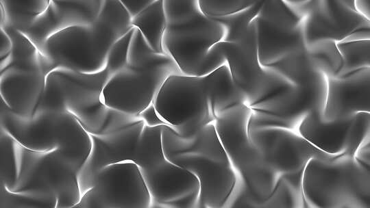 抽象光滑波浪背景。多色柔和光滑时尚波浪动