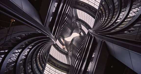 抽象建筑艺术玻璃幕墙 穹顶 幕墙实拍