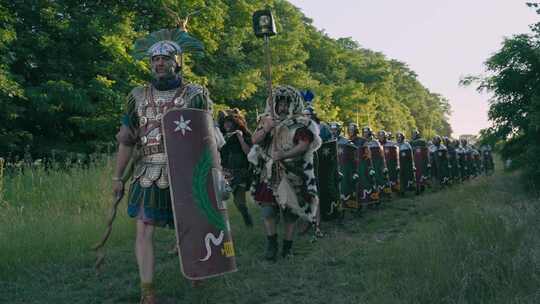 行军，步行行军，盾牌，罗马帝国