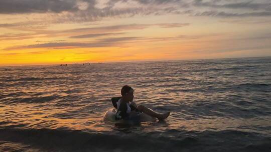 海边落日