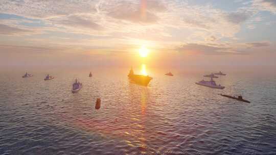 4K辽宁号航母舰队