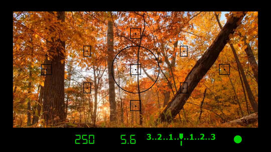 摄像机摄影机REC视频拍摄录制边框取景框