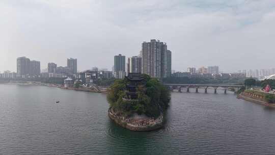 湖南衡阳石鼓书院航拍