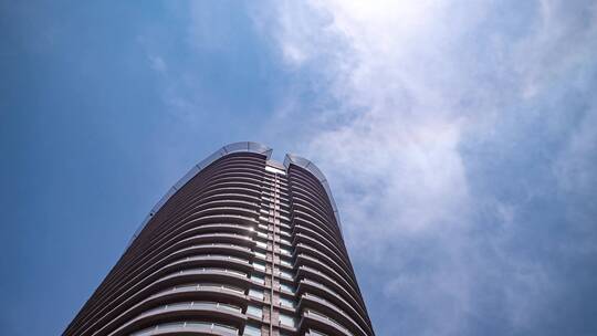 青岛市的城市建筑风光视频素材模板下载