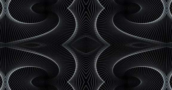 465  4K高端时尚动感黑白几何大屏秀场背景