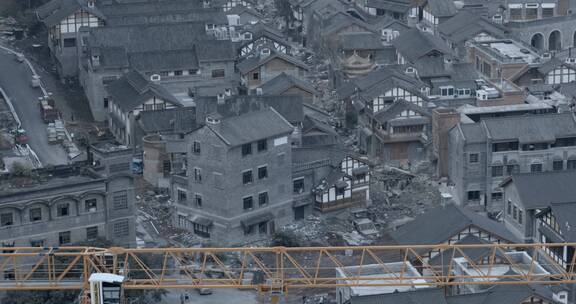 重庆十八梯市区风光电影感镜头