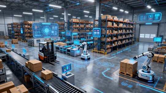 智能仓库自动化物流场景