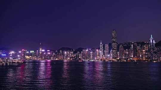 香港夜景维多利亚港