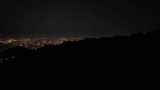 泉州市区夜景航拍500米高空泉州城市大景