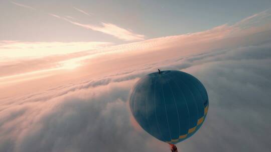 热气球跳伞fpv拍摄片段 5.4k50帧