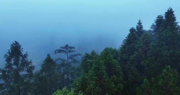 丽水景宁云中大漈时思寺航拍