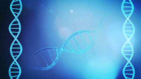DNA链条循环旋转