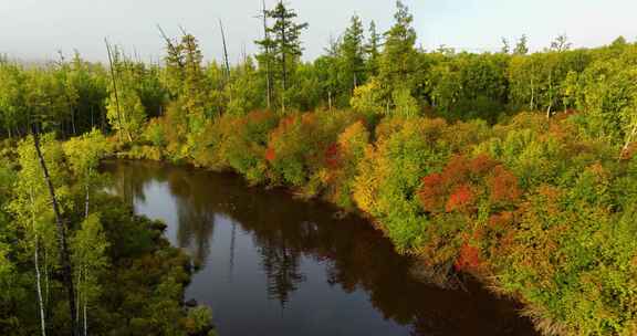 汗马国家级自然保护区 初秋的色彩