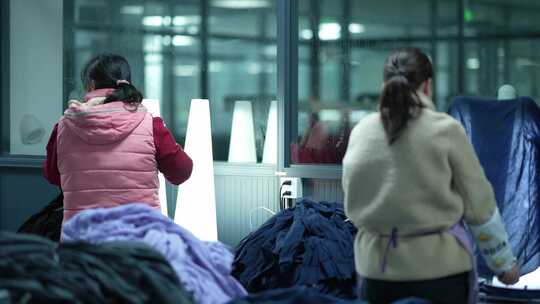 羊绒衫厂质检车间检测质量