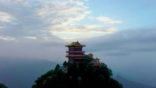 南五台山 钟南山 秦岭 云海 日出 云彩 蓝天