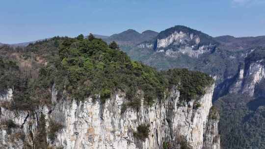 湖南湘西吉首矮寨峡谷航拍