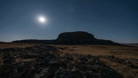 内蒙古火山星空