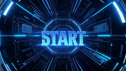 科技感隧道穿梭画面