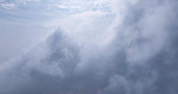 高空云雾天空素材航拍视频