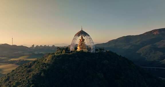 【正版素材】深圳大华兴寺日出