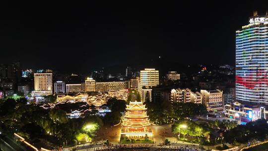 四川宜宾合江门广场夜景