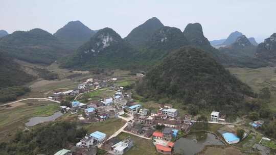 广西柳州塞隆妙景屯农村航拍