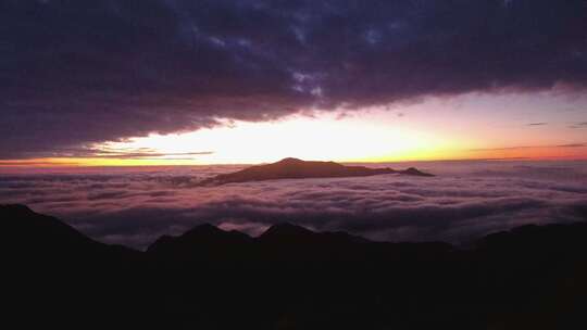 日出延时云海东方视频素材太阳山顶乡村