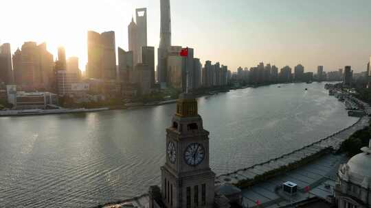 上海海关大楼日出