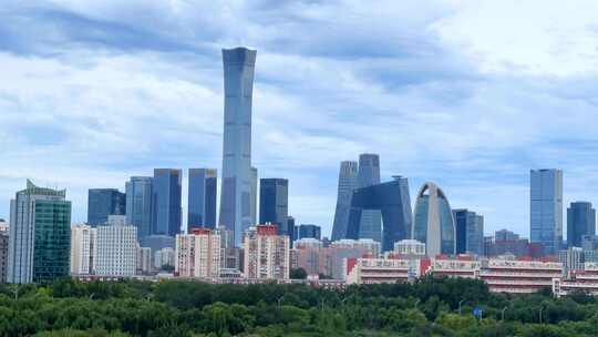 北京国贸延时 北京CBD视频素材模板下载