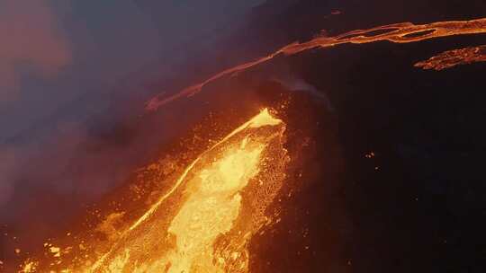 熔岩、火山、Fpv、无人机