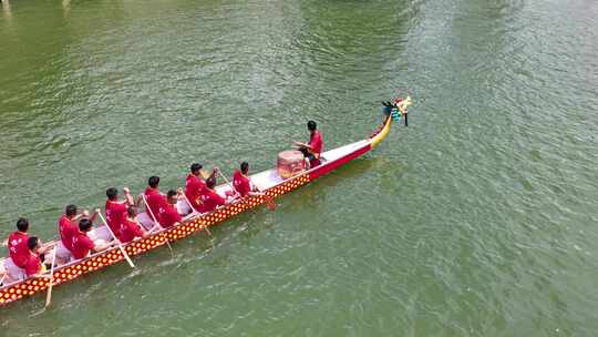 端午节龙舟赛划龙舟传统龙舟视频素材模板下载