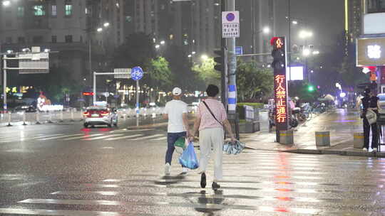 温州五马步行街夜景