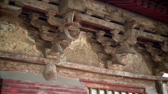 山西古建筑地标镇国寺彩塑山西