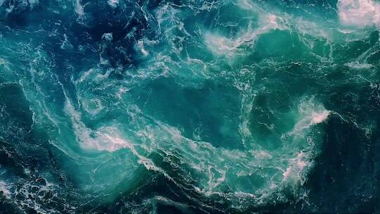 海洋海浪波涛汹涌视频素材模板下载