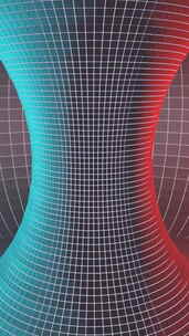 虫洞的抽象可视化。设计。科学计算机生成背