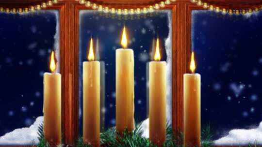 适用于圣诞节的LED背景视频