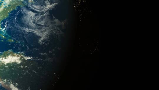 从外太空看地球