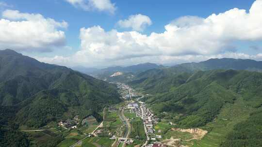 山村村庄风景航拍