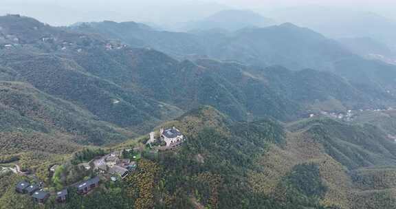 浙江 莫干山 裸心堡 航拍