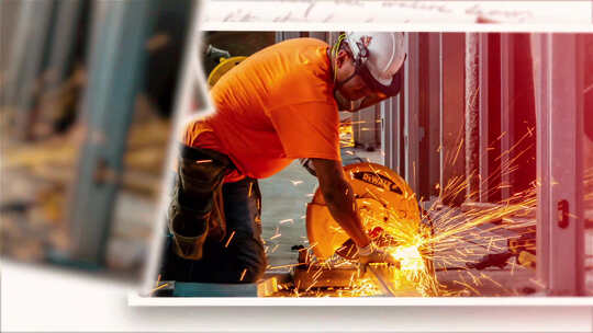 温馨企业回忆单张照片展示