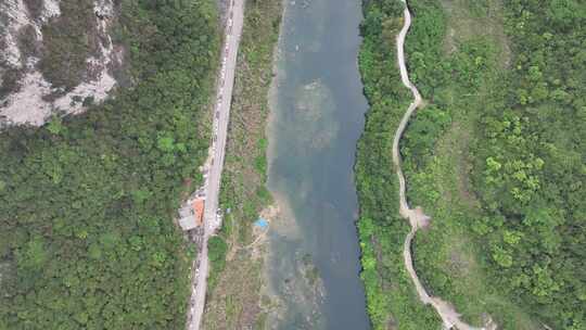 河池小三峡景区航拍视频素材模板下载