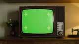 4K-绿幕复古电视场景高清在线视频素材下载
