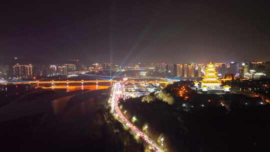 宝鸡城市夜景