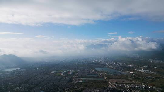 丽江全景丽江体育场体育馆