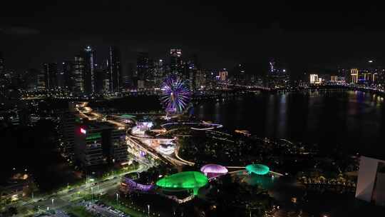 深圳宝安欢乐港湾摩天轮夜景合集3