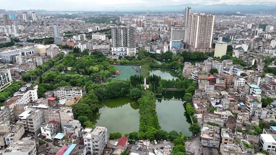 广西玉林人民公园航拍