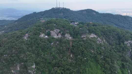 泉州市丰泽区清源山顶航拍山峰森林风景风光