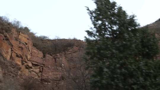 山西风景 公路 马路 黄土高坡 下午