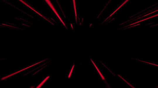 带通道 红色光线穿梭 光线汇聚 抽象线条
